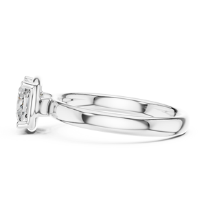 Bague solitaire en argent sterling 92,5 plaqué avec diamant taille coussin, bijoux de luxe classiques pour femme, fiançailles, mariage, qualité supérieure - Product Image 4