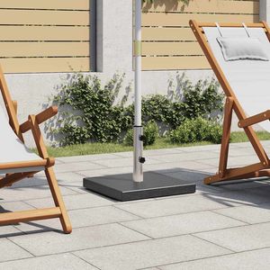 Base in Granito Nero 45 cm x 45 cm per Ombrelloni da Patio, Elegante Supporto per Parasole - Product Image 1