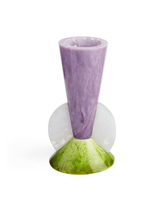 Vase de table haut en résine au design moderne, petit pot de fleurs fait main, écologique, couleur/taille personnalisables, illumine la maison - Product Image 1