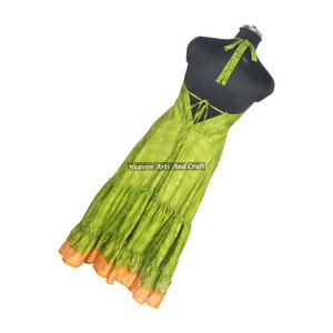 Nuevos Vestidos de Sari de Seda Vintage para Mujer, Elegantes Vestidos de Noche sin Mangas para Damas, Vestidos de Fiesta, Precio al por Mayor - Product Image 4