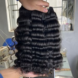 Paquet de tissage de cheveux vietnamiens à prix réduit Deep Wave, fermetures de vrais cheveux et cheveux ombrés avec fermeture, cheveux vietnamiens avec fermeture - Product Image 1