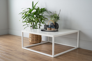 Contemporary Table Square Metal Tray Accent Stand For Hotel Guestroom <b>Bedroom</b> Sofa Side Coffee <b>Corner</b> <b>Unit</b> - Product Image 4