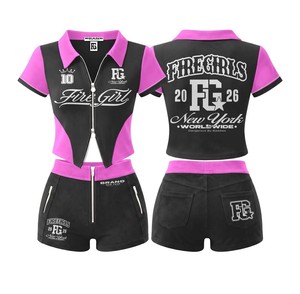 Conjunto Deportivo de Invierno Unisex de Dos Piezas, Estilo Hip Hop, 100% Algodón, con Parches, Sudadera con Capucha y Cierre de Cremallera, Ligero, Camiseta Larga - Product Image 1