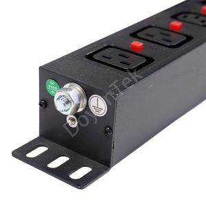 PDU 12 voies 16A 240V IEC C13 Prises verrouillables Protection contre les surcharges Voyant lumineux Montage en rack Utilisation industrielle Centre de données Métal - Product Image 3