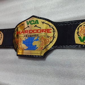 Custom Made Hardcore Champion Belt 2mm Brass <b>Plates</b> Custom <b>Name</b> <b>Plate</b> Championship Belt - Product Image 3