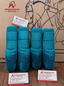 Armandious Outdoor Neoprene Horse Tendon <b>Boots</b> Leg Protector Horse Care Product Set of four Packed two front and hind <b>boots</b> - Product Image 5