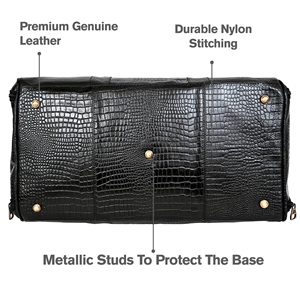 กระเป๋าเดินทางสุดสัปดาห์คุณภาพสูง รุ่น IR COLLECTION ลายหนังจระเข้ หนังแท้ นุ่ม ทนทาน กันน้ำ ซิปเป็นมิตรกับสิ่งแวดล้อม - Product Image 5