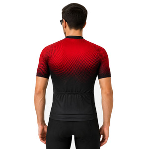 Men Cycling Zipper Jersey Short Sleeve OEM Men's <b>Compression</b> Cycling Jersey Men's Sublimation Road Bike Jersey - Product Image 2