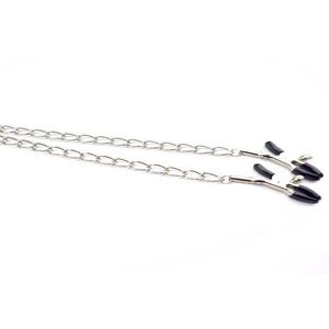 BDSM coppie giocattoli sessuali con collare in pelle PU e pinze per capezzolo Bondage Play categoria di prodotto morsetti - Product Image 5