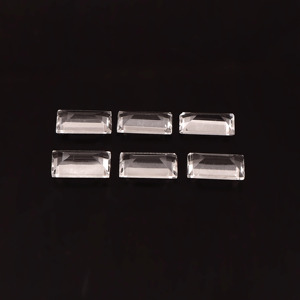 Natural Crystal Clear <b>Quartz</b> 17X34MM Baguette Cut Faceted Calibrated Loose Gemstone Certified Jewelry Making Wholesale Supplier - Product Image 3