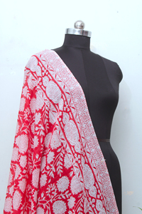 Women Summer Cotton <b>Sarong</b> Red Floral Beach <b>Wrap</b> Lightweight Pareo Boho Cover Up Stylish Resort Wear <b>Sarong</b>. - Product Image 4