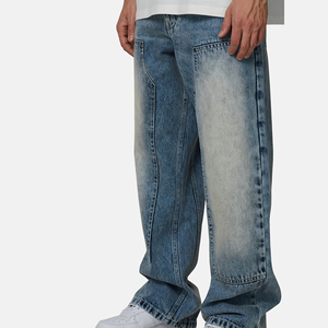 Jeans Anchos para Hombre al por Mayor, Estilo Retro Clásico, Holgados, Hip Hop, Vintage, Streetwear - Product Image 4