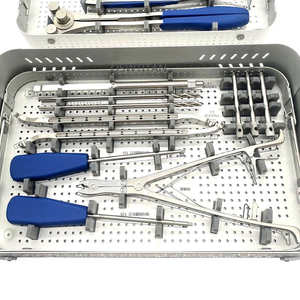 Kit de Instrumentos de Acero Inoxidable de Alta Calidad para Cirugía de Columna Vertebral y Extremidades Inferiores, Kit Quirúrgico Ortopédico Alemán, Clínico, CE ISO - Product Image 2