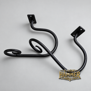 Large Size Hand Forged Iron Scroll <b>Curtain</b> Hook Wall Mounted Decorative <b>Curtain</b> Holdback - Product Image 3