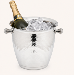 Wholesale Hammered Stainless Steel <b>Ice</b> <b>Bucket</b> with Handles Metal <b>Champagne</b> <b>Bucket</b> and Wine Cooler Chiller for Bar Hotel & Party - Product Image 1