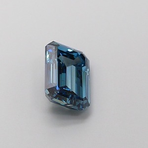 Diamante CVD de 1 Quilate, Corte Esmeralda, Azul Intenso, Pulido Excelente, Claridad VS2, Certificado, Piedra Cultivada en Laboratorio, Stock DL9 15600 - Product Image 4