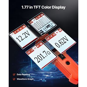 เครื่องทดสอบวงจรไฟฟ้ากระแสตรง 8-35 โวลต์ พร้อมจอแสดงผลสี TFT แบบมีไฟส่องสว่าง ชุดทดสอบวงจรยานยนต์ 2-in-1 สำหรับการวินิจฉัยยานยนต์ - Product Image 4