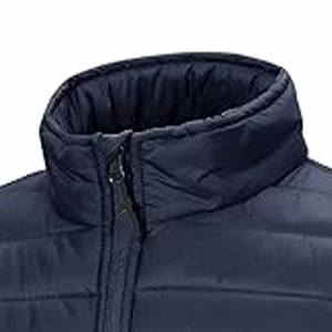 Chaqueta de Invierno para Hombre, con Logotipo Personalizado, Cierre de Cremallera, Impermeable, Cuello Alto, Cálida, Chaqueta de Burbujas - Product Image 2