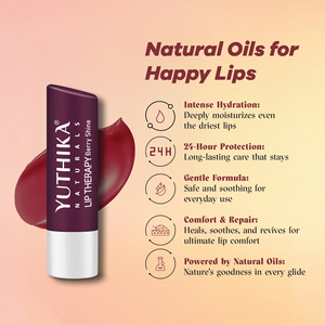 Yuthika Moisturizing <b>Lip</b> Balm – Berry Shine 4.8g | Repairs Dry, Damaged <b>Lips</b> with Natural Oils | Hydrated & Smooth <b>Lips</b> | Glossy - Product Image 2