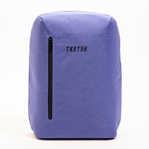Purple Hidden Zipper Anti-theft <b>Backpack</b> Versatile Bag Business Bag <b>Simple</b> Casual Design - Product Image 1