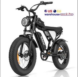 48V/15ah City Ebike Fat Tire Electric Bike 20 Inch Outdoor Beach Best Mountain Bike Snow Bicycle Cycling