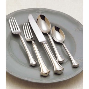 Resistant Wholesale <b>Flatware</b> Manufacturer From India Silver Matte Polished Fork Knife and Spoon Set Stainless Steel Cutlery Set - Product Image 4