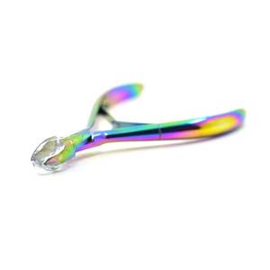 Ensemble de coupe-ongles professionnels en acier inoxydable couleur arc-en-ciel, coupe-ongles droits à ouverture large, design durable pour les ongles des doigts - Product Image 6