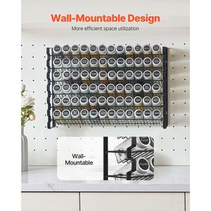 Set Completo di 72 Pezzi per Organizzare Spezie con Barattoli Vuoti, Coperchi, Imbuto e Etichette per Armadietto - Product Image 5