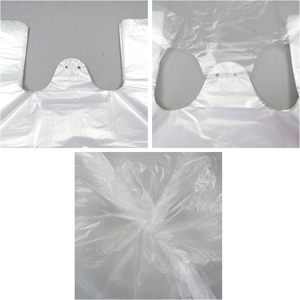 ถุงพลาสติกใสแบบเสื้อยืดสำหรับใส่ของชำ - Product Image 2