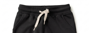 Shorts Bermuda Homme Noirs en Coton avec Cordon de Serrage, Couleur Unie sur le Devant, Décontractés, Taille Mi-Haute, Tricotés, Respirants, Séchage Rapide, Infroissables - Product Image 6