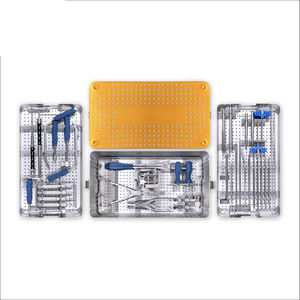 Spinal Pedicle Screw System <b>Instrument</b> Box Set Stainless Steel Screwdriver T-handle Quick Coupling Aluminium By Grip Surgical - Product Image 1