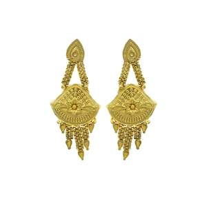 สร้อยคอทองคำแท้ 14K 18K 24K ชุบทองไมครอน สำหรับเจ้าสาว ดีไซน์แบบดั้งเดิม ชุดเครื่องประดับแฟชั่น สร้อยคอยาว - Product Image 4