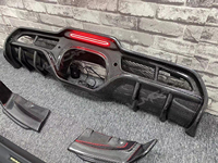 Becquet arrière en fibre de carbone et FRP, séparateur de pare-chocs arrière pour BMW Mini Cooper S C F55 F56 F57 JCW style Giomic 2016-2021