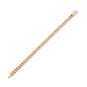 Pulsera Cubana Unisex con Diamantes de 10mm y 9 Pulgadas, Chapada en Oro de 14K, Certificada en Oro Amarillo Puro, Joyería de Lujo Estilo Hip Hop, Regalo para Fiestas - Product Image 4