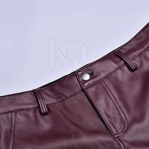 Pantalones de Cuero Ligeros para Hombre, Cintura Media, Diseño Moderno, Suaves, Duraderos y Cómodos, Ideales para Ropa Urbana y Uso Casual - Product Image 6