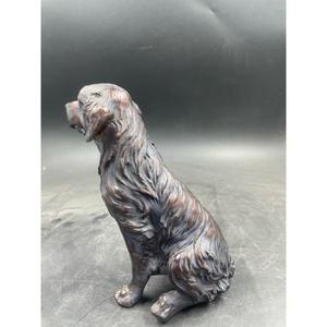 Sculpture de chien en bronze moulée à la main, prix d'usine, statue de chien antique faite à la main à prix abordable pour la décoration de ferme - Product Image 6