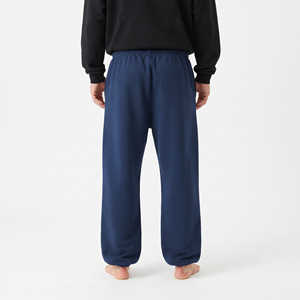 Wide Leg Men's Heavyweight Cotton <b>Jogger</b> Pants Oversized <b>Baggy</b> Drawstring Stacked Casual Streetwear Style - Product Image 5
