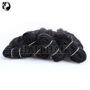 Vente en gros de cuticules vierges vietnamiennes 100% alignées extensions de cheveux humains Remy à double vague profonde trame cheveux Hali - Product Image 4