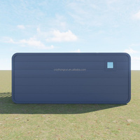 Apple Cabin Container House 2 chambres à coucher 40 pieds Mobile Hotel House on Trailer