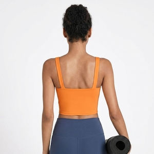 Top Deportivo Corto de Yoga para Mujer, Color Sólido, con Cintura Elástica, 1 Pieza, Proveedor de Marca Privada - Product Image 3