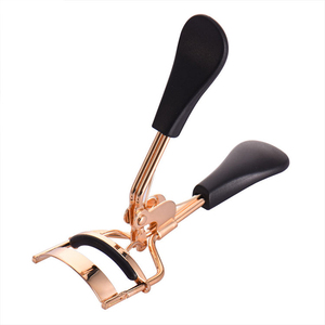 Rizador de Pestañas Profesional de Plástico Personalizado con Calentamiento, Color Oro Rosa, Almohadilla de Silicona Rosa y Negra, Accesorio de Belleza de Alta Calidad para el Cuidado de los Ojos - Product Image 2