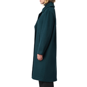 Women's Casual Long <b>Woolen</b> Winter <b>Coat</b> Breathable Dyed Fabric Belt Closure Warm Fashion Overcoat Full Length Outerwear - Product Image 4