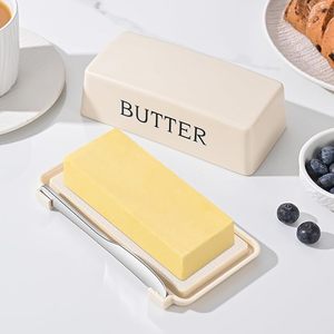 Moderno contenedor de metal para mantequilla con tapa, caja rectangular para mantequilla, recipiente para almacenar alimentos para la cocina - Product Image 2