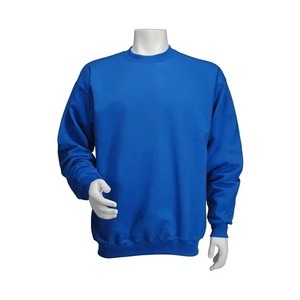 Custom Heavyweight Winter Crewneck Sweatshirt <b>Black</b> 100% Cotton <b>Fleece</b> Embroidered Pullover Unisex Classic Fit OEM Bulk - Product Image 2