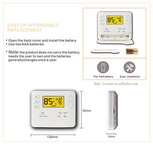 <span class=keywords><strong>Termostato</strong></span> <span class=keywords><strong>Digitale</strong></span> STN621, 24V 1 Riscaldamento 1 Raffreddamento, Controllo Preciso della Temperatura per Sistemi HVAC Domestici - Product Image 3