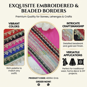 ริบบิ้นลูกไม้ปักเลื่อมหลากสี ขนาด 1 นิ้ว ลายดอกไม้ สำหรับตกแต่งเสื้อผ้าและเครื่องประดับ เป็นมิตรต่อสิ่งแวดล้อม - Product Image 6