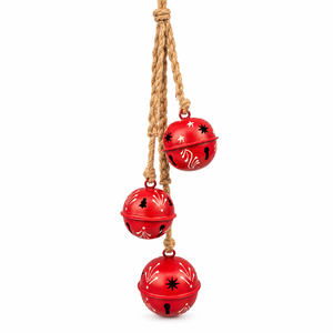 Decoración Festiva de Árbol de Hierro con Patrones de Estrellas Blancas, Acabado Texturizado y Suspensión Rústica con Cuerda - Product Image 5