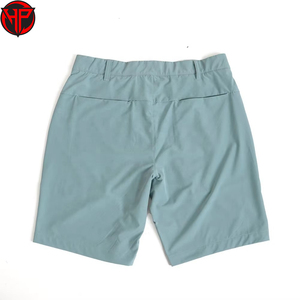 Pantalones Cortos de Golf para Hombre Azul Cielo, Tejido Elástico en 4 Direcciones, Estilo Bermuda con Cierre de Cremallera y Bolsillo, Ropa Casual para Deportes - Product Image 5