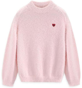 Sweat-shirt à capuche oversize pour femme, hiver, logo personnalisé sur le devant, couleur personnalisable, tissu doux, respirant, séchage rapide, coupe décontractée, côtelé - Product Image 1