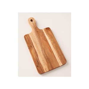 Planche à découper en bois polyvalente pour la cuisine, pour couper les légumes, les fruits, la viande, le pain et préparer les aliments, servir - Product Image 4